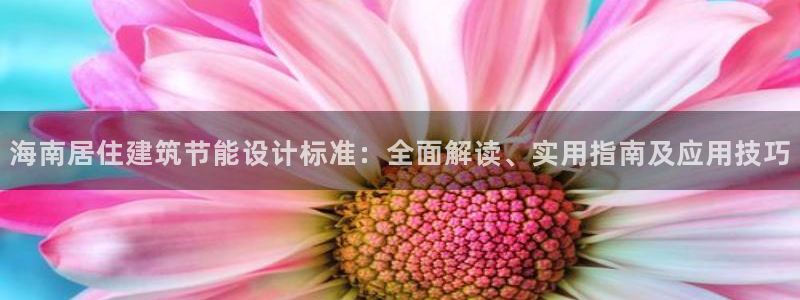 e尊国际是个黑网：海南居住建筑节能设计标准：全面解读、实用指南及应用技巧