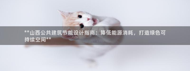 e尊国际可靠吗：**山西公共建筑节能设计指南：降低能源消耗，打造绿色可
持续空间**