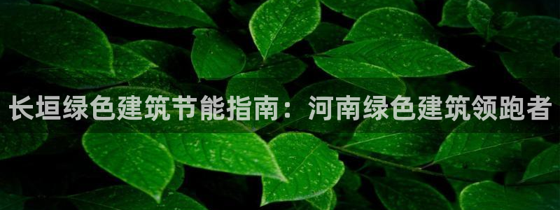 e尊平台：长垣绿色建筑节能指南：河南绿色建筑领跑者