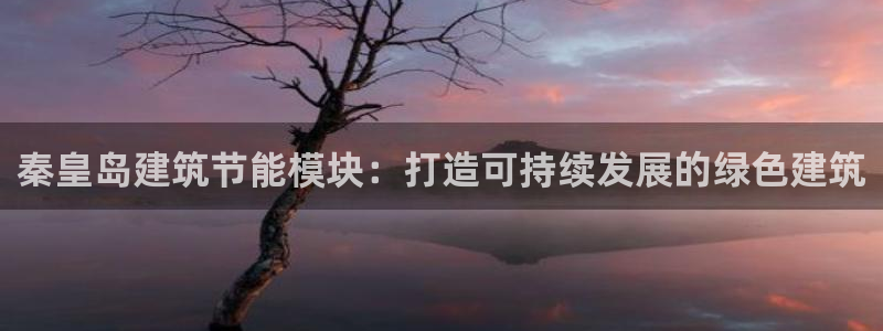 e尊国际7779：秦皇岛建筑节能模块：打造可持续发展的绿色建筑