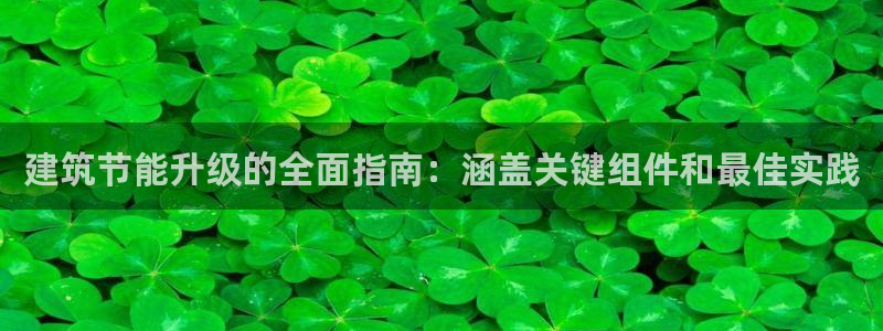 e尊国际的手机登录网站：建筑节能升级的全面指南：涵盖关键组件和最佳实践