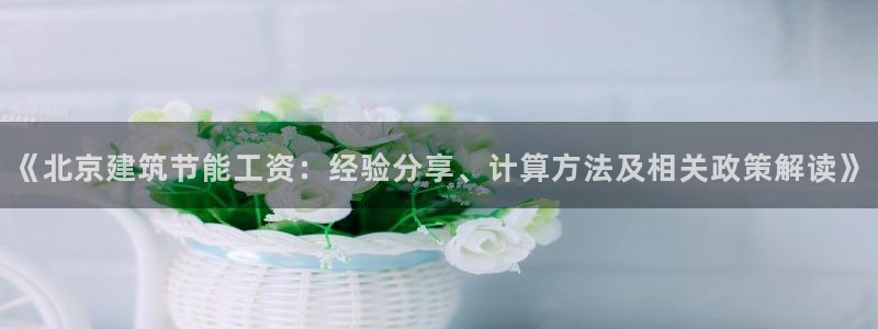 E尊国际：《北京建筑节能工资：经验分享、计算方法及相关政策解读》