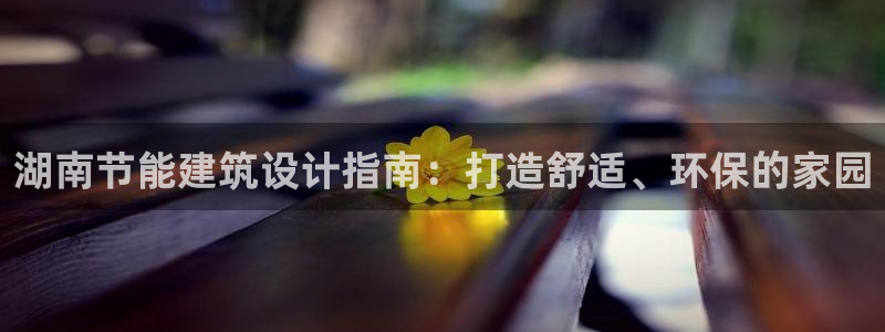 e尊国际官网·网址：湖南节能建筑设计指南：打造舒适、环保的家园